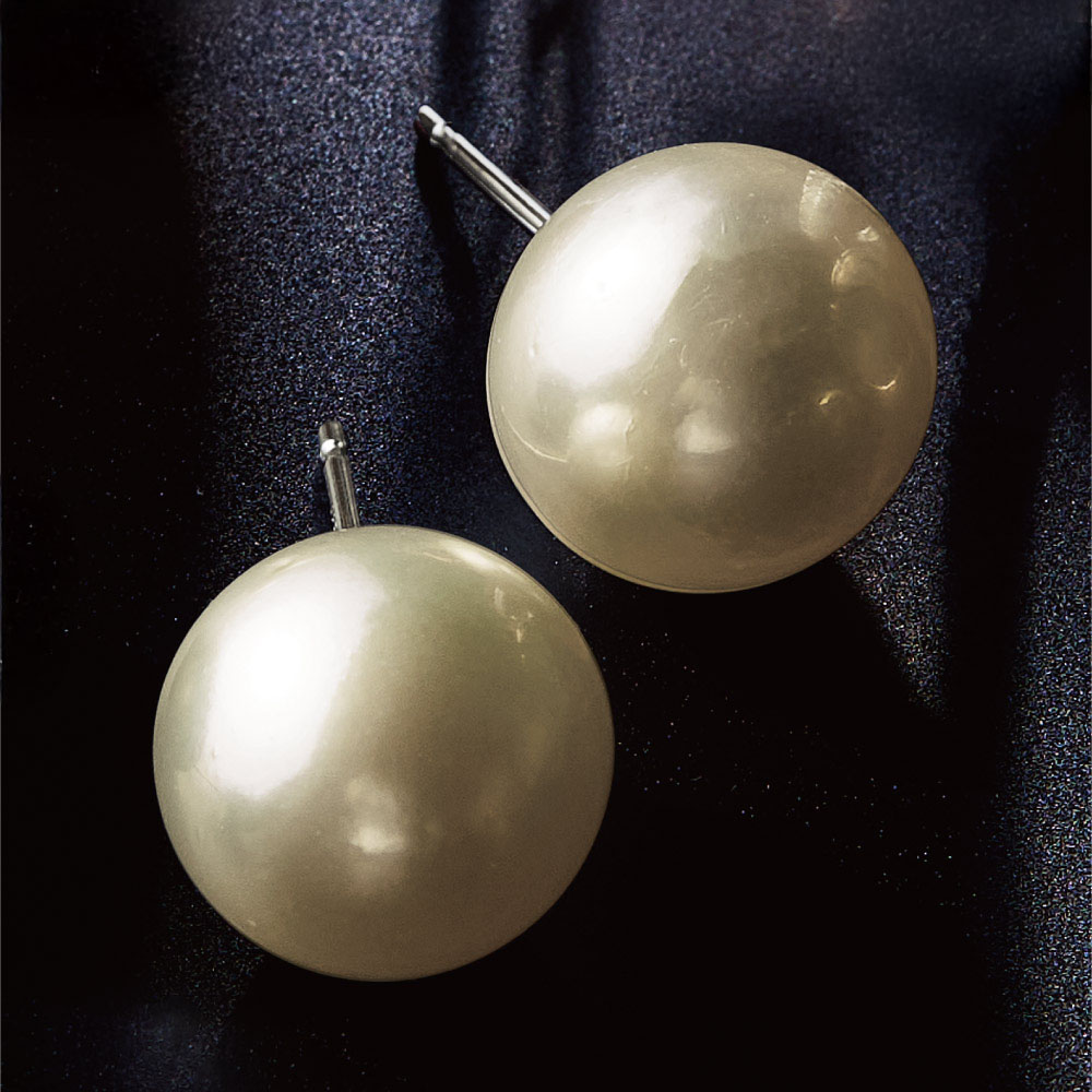 Pt 12mmハニーゴールドパール ピアス 通販 - ディノス