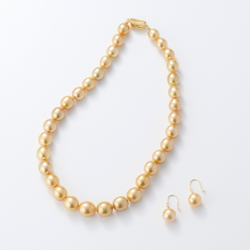 夜*ワ様 金ピアス パール ネックレス その他 遺品整理まとめ売り 厚巻ゴールドパール ネックレス＆ピアスセット 通販 - ディノス