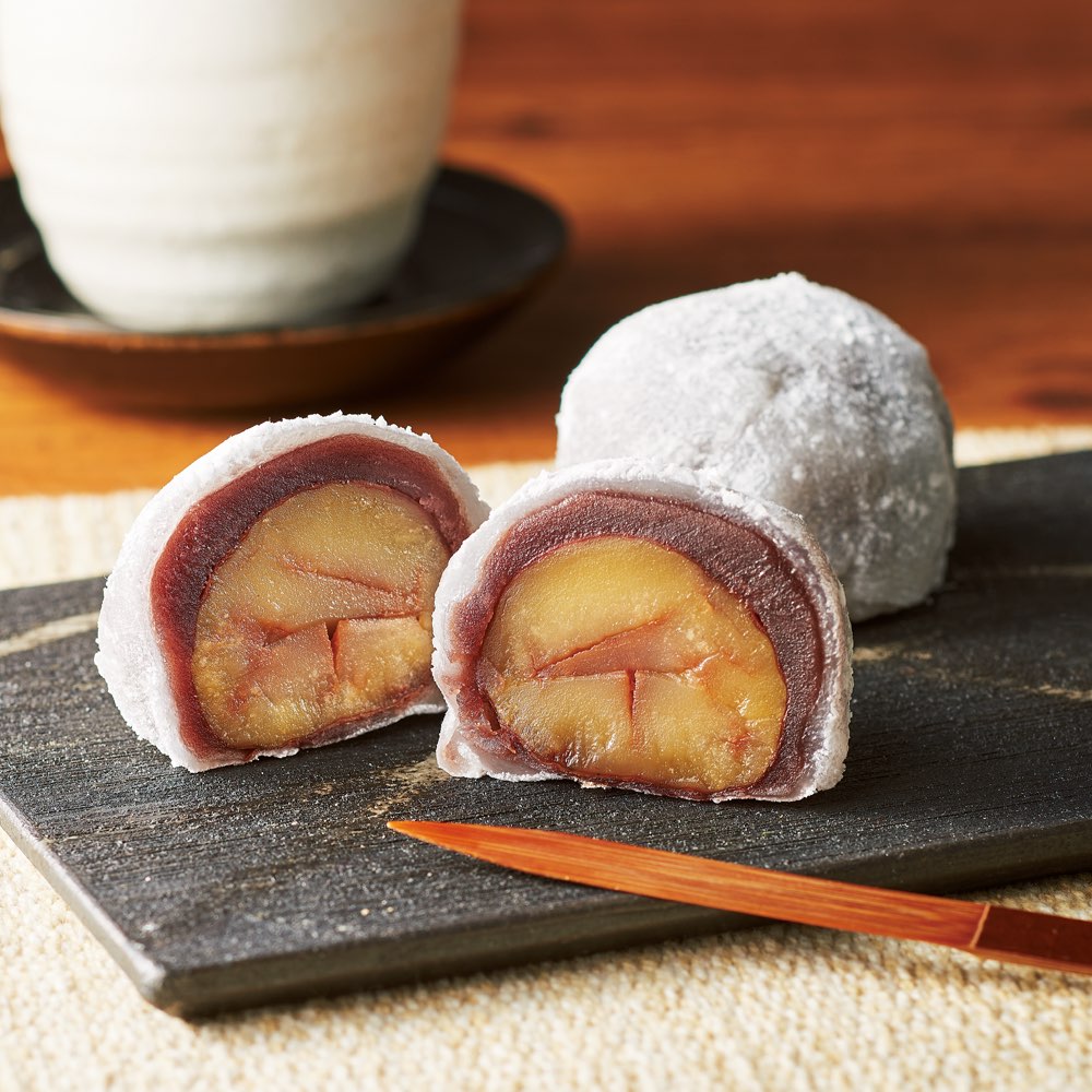 まるごと渋皮栗大福 1箱 8個入 通販 ディノス