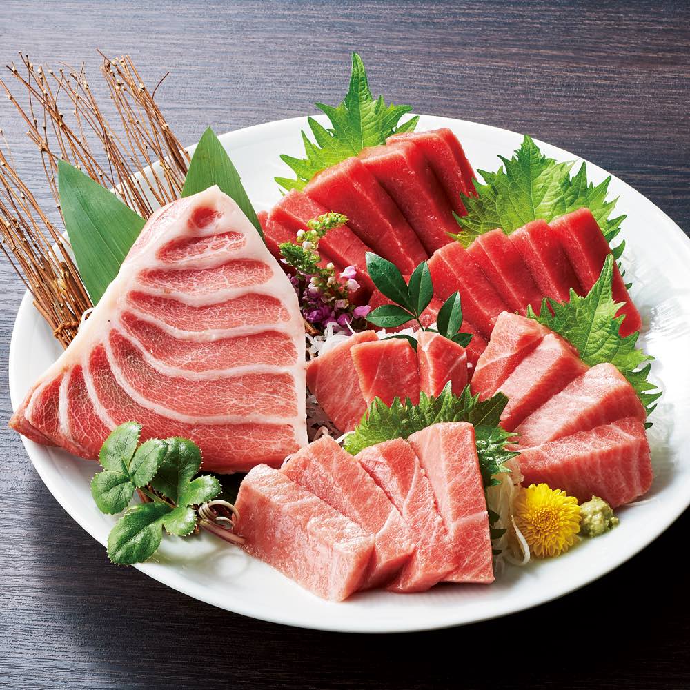 革命まぐろ まぐろまん 本まぐろ3種セット 赤身(天身)200g、皮つき中トロ200g、皮つき大トロ150g 計550g(5-6人前) 魚 海産 生鮮品 海産物 FK0016