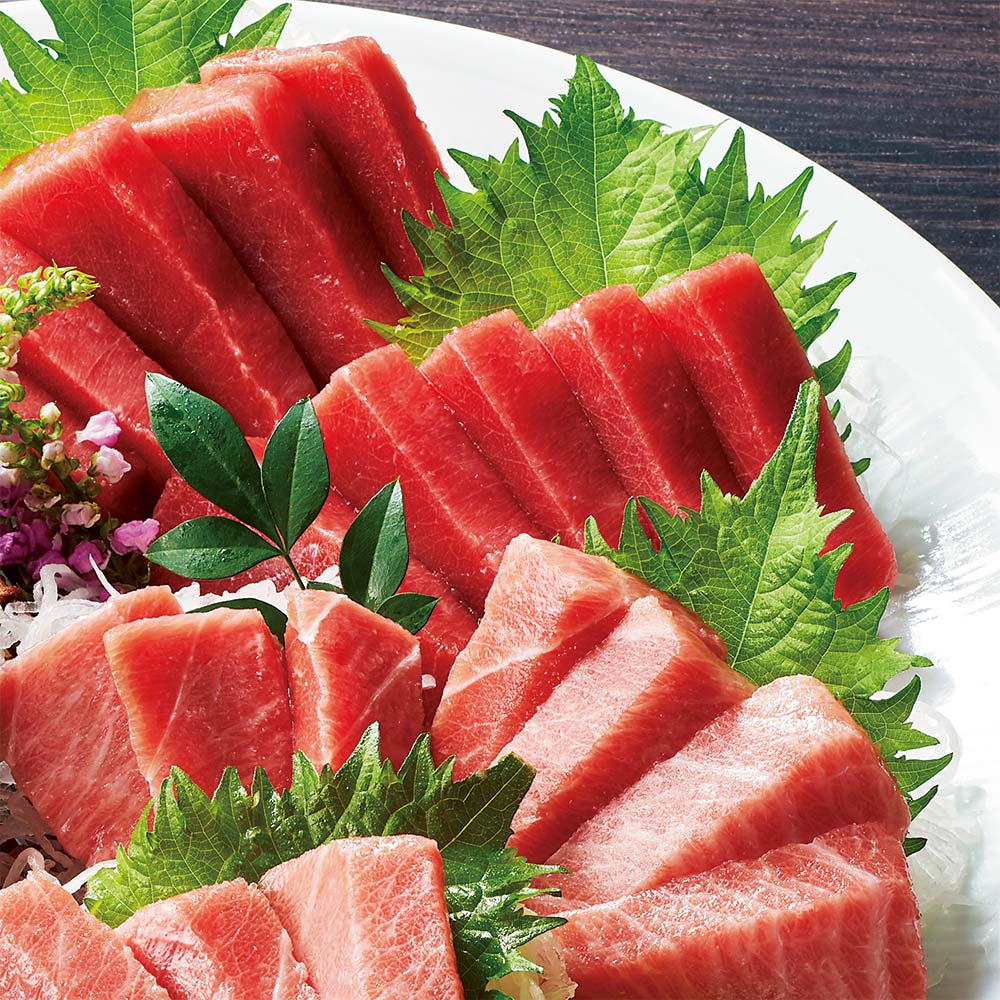 革命まぐろ まぐろまん 本まぐろ2種セット 赤身(天身)200g×2、皮つき中トロ200g 計600g (5-6人前) 魚 海産 生鮮品 海産物 FK0017