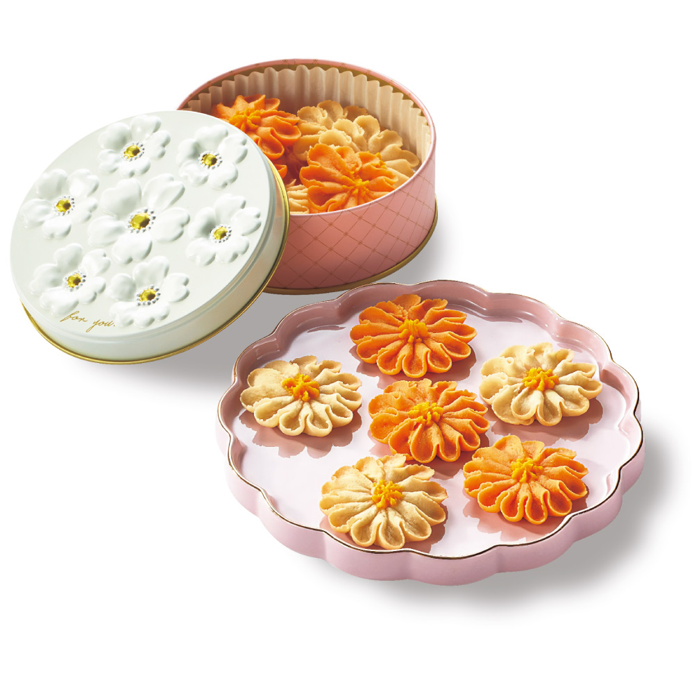 【ディノスオリジナル】お花のぼうろ 3缶 洋菓子 洋スイーツ スイーツ お菓子 FK0326