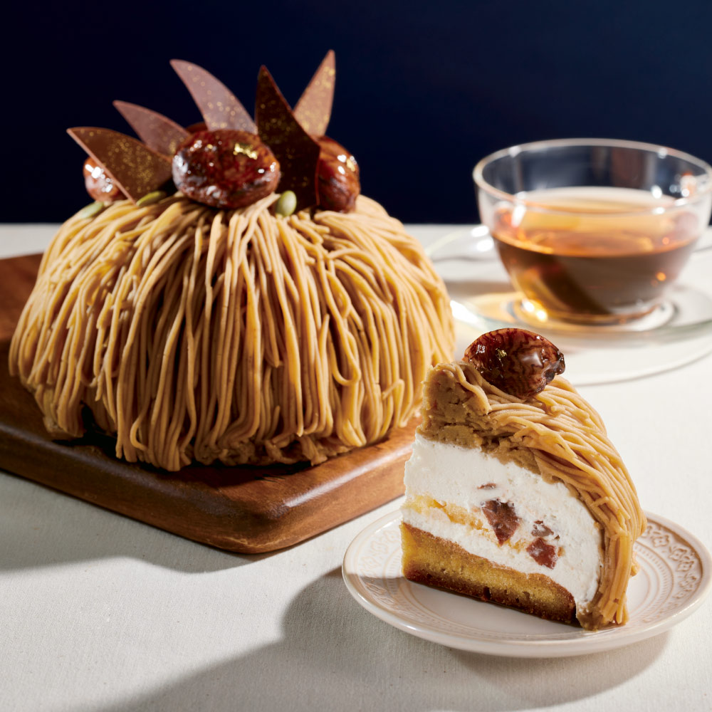 【ディノスオリジナル】大人の和栗モンブラン〈クリスマスお届け〉【オーナメント付き】 洋菓子 洋スイーツ スイーツ お菓子 FK0328