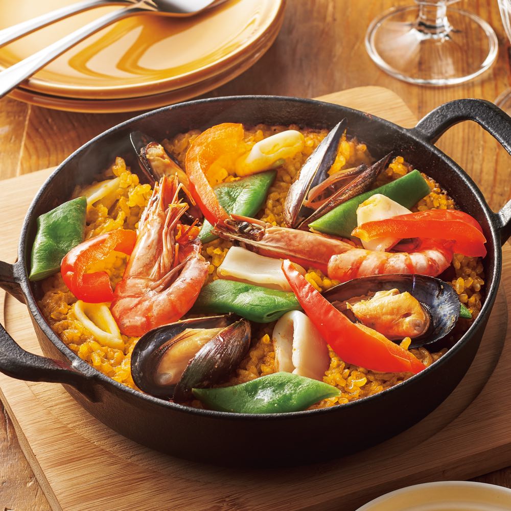 虎の門「 エルトラゴン」監修 海の幸のパエリア 550g（2人前）×2袋 【通常お届け】 洋惣菜 お惣菜 FK0413