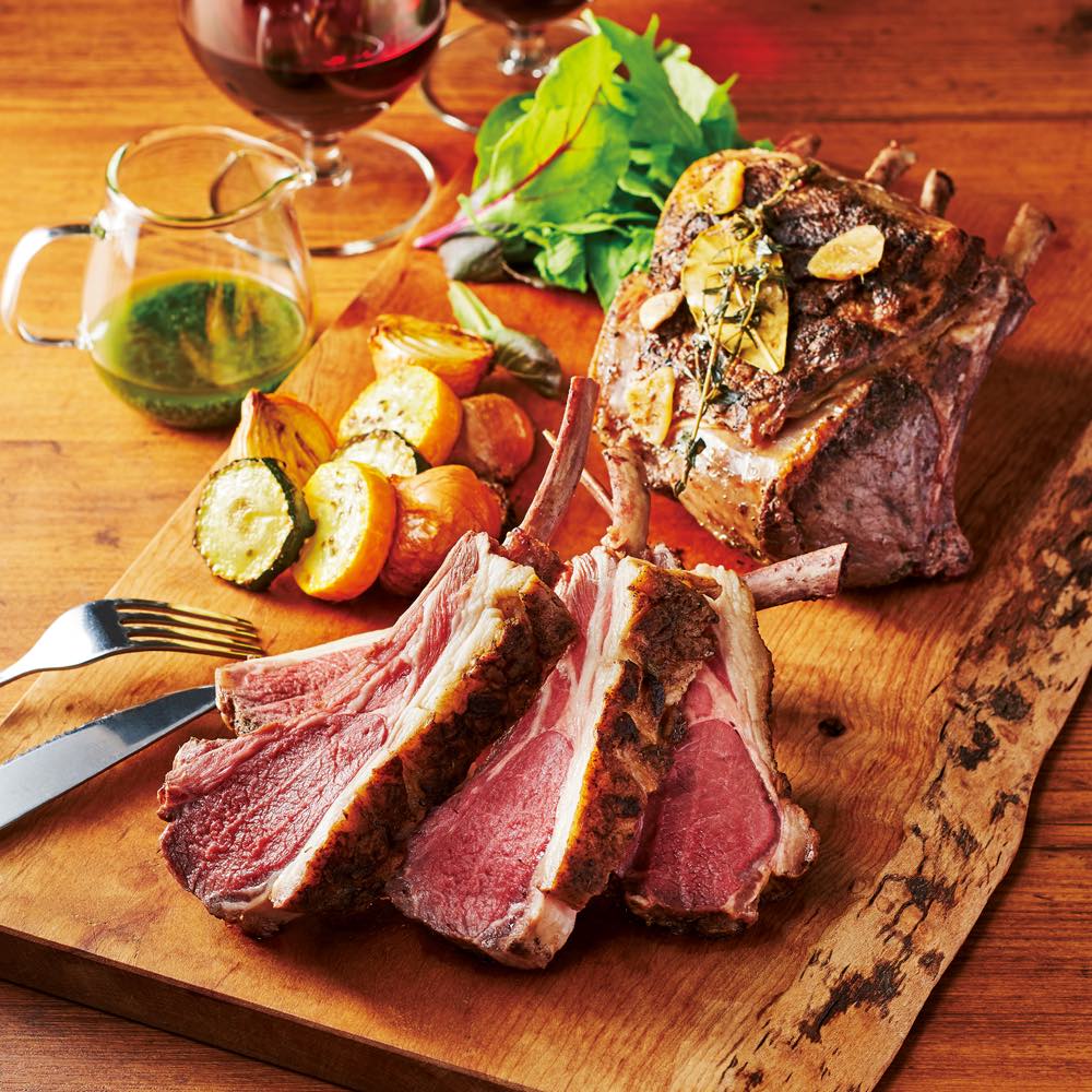 ラムバサダー 毛塚氏監修 仔羊背肉のロースト＆ジェノベーゼソース（4本入り×2パック） 【通常お届け】 肉加工品 肉 卵 乳製品 FK0431