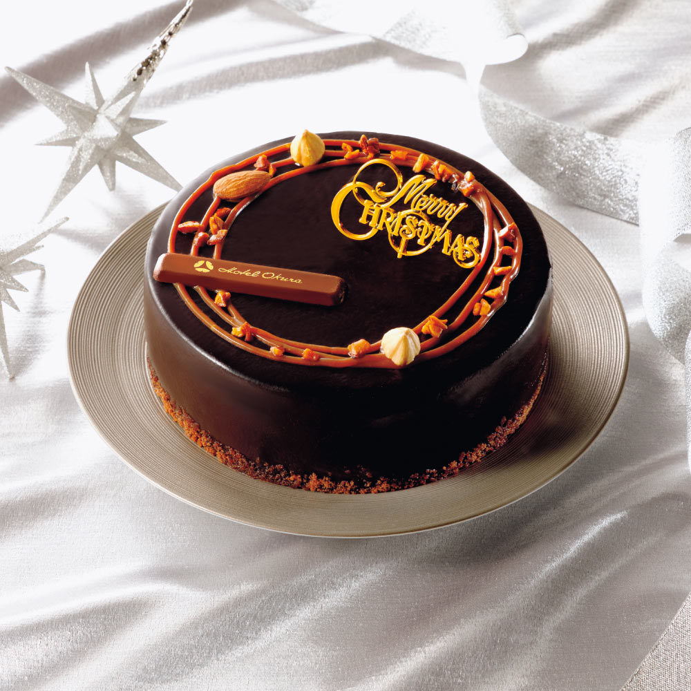 「ホテルオークラ」キャラメルダブルナッツショコラ 5号【クリスマスお届け】 洋菓子 洋スイーツ スイーツ お菓子 FK0501