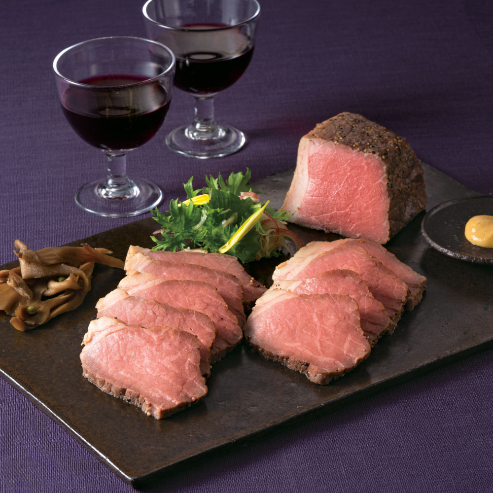 「加賀屋」 ローストビーフ たまり醤油仕立て 200g×2袋 グルメまとめ割 FK1007