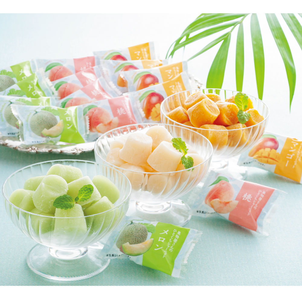岡山果物屋さんのひとくちシャーベット 39粒 アイスクリーム シャーベット 氷菓 スイーツ お菓子 FJ0039