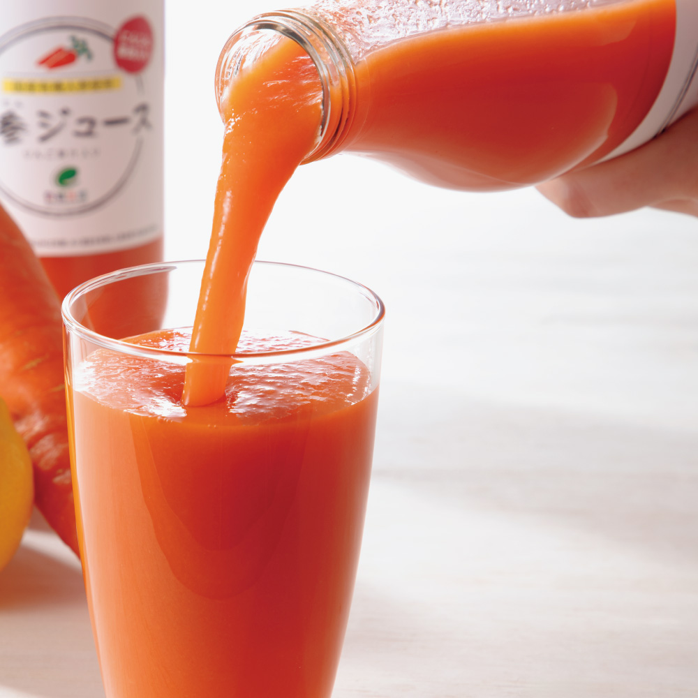 人参ジュース（りんご果汁入） 1000ml×3本 ウェルネスフーズ FJ0048