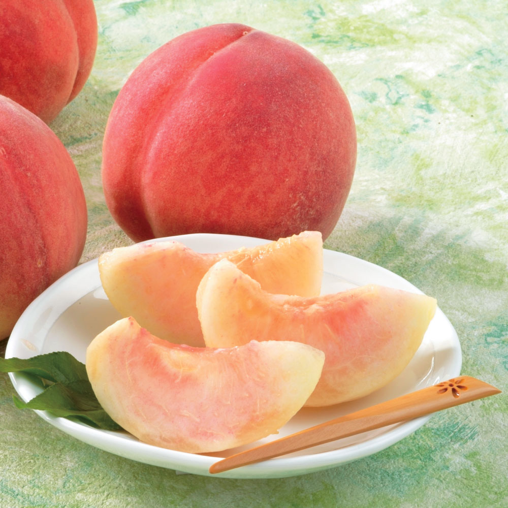 山梨産 芦沢さんの白桃 2.5kg<br />【7月下旬-お届け】 フルーツ 野菜 果物 FJ0105