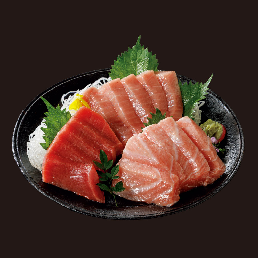 ≪通常お届け≫ 豊洲市場 マルナカ厳選 本まぐろ詰め合わせ 3種 魚 海産 生鮮品 海産物 FJ1201