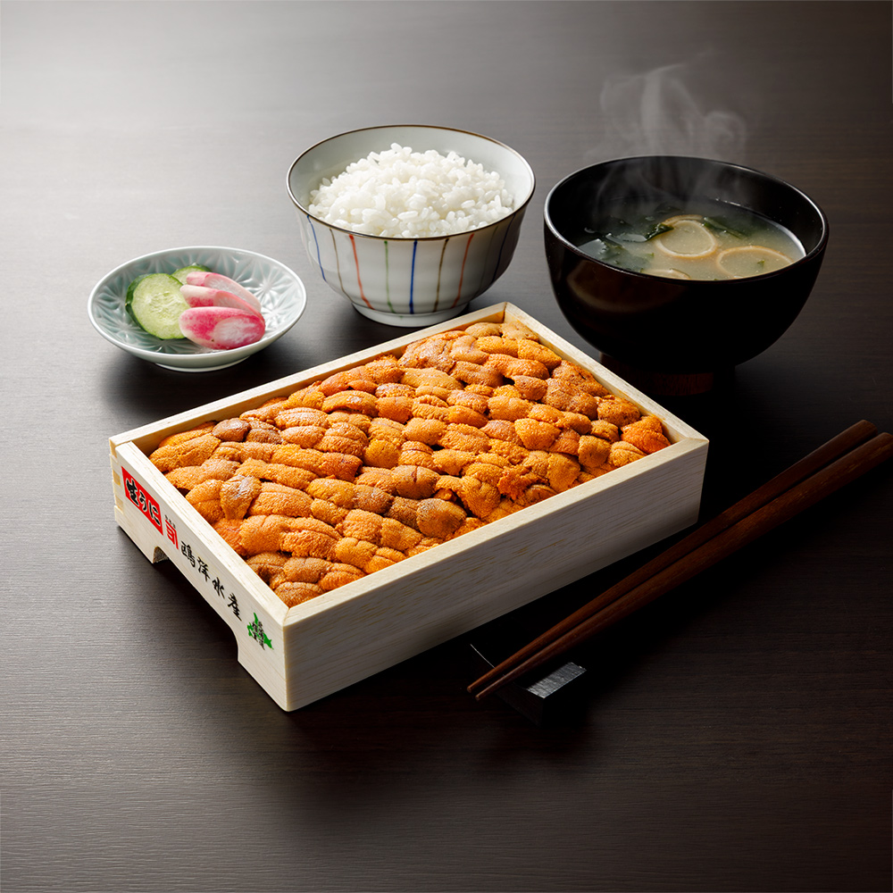 豊洲市場仲卸オススメ!「スズヨネ水産」が選ぶ!高級生うに(折箱) バラ詰め 250g 魚 海産 生鮮品 海産物 FJ1209
