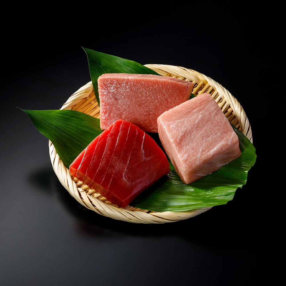 ≪通常お届け≫ 「つきじ鈴富」国産天然本まぐろ 3種詰合せ 柵 魚 海産 生鮮品 海産物 FJ1212