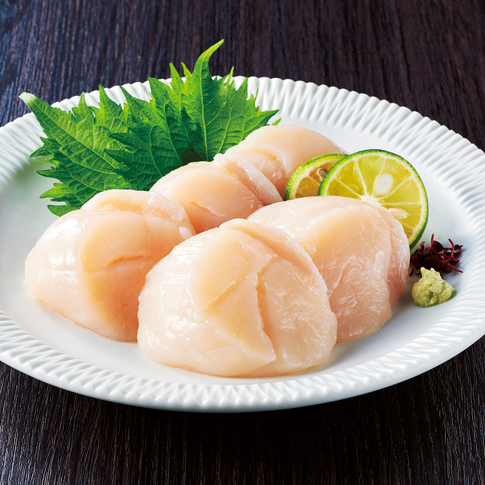 北海道野付(のつけ)半島産 大粒天然ホタテ貝柱(500g) 魚 海産 生鮮品 海産物 FJ1316