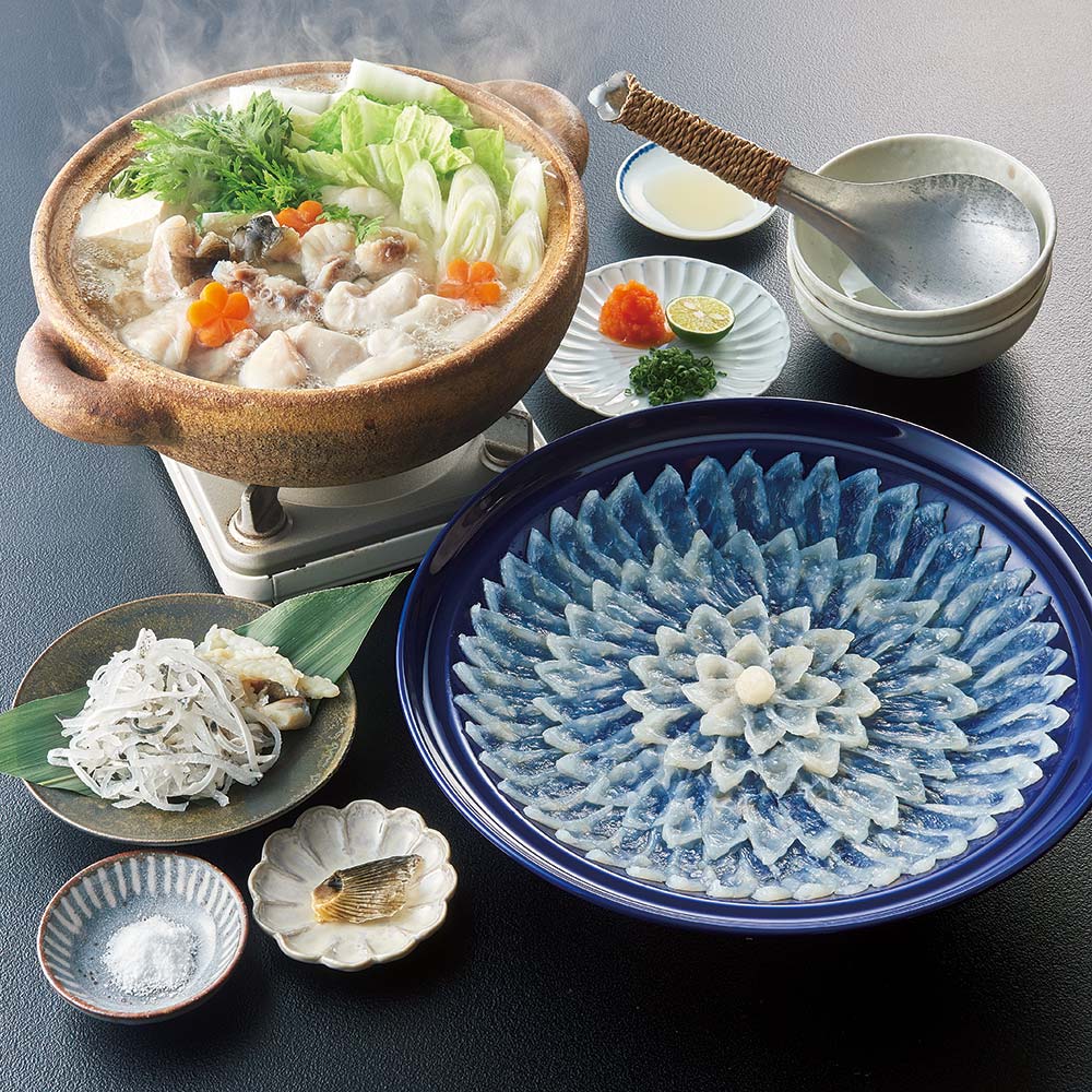 ≪通常お届け≫ 「ふく太郎本部」 白子付きとらふぐセット(4人前) 魚 海産加工品 海産物 FJ1329