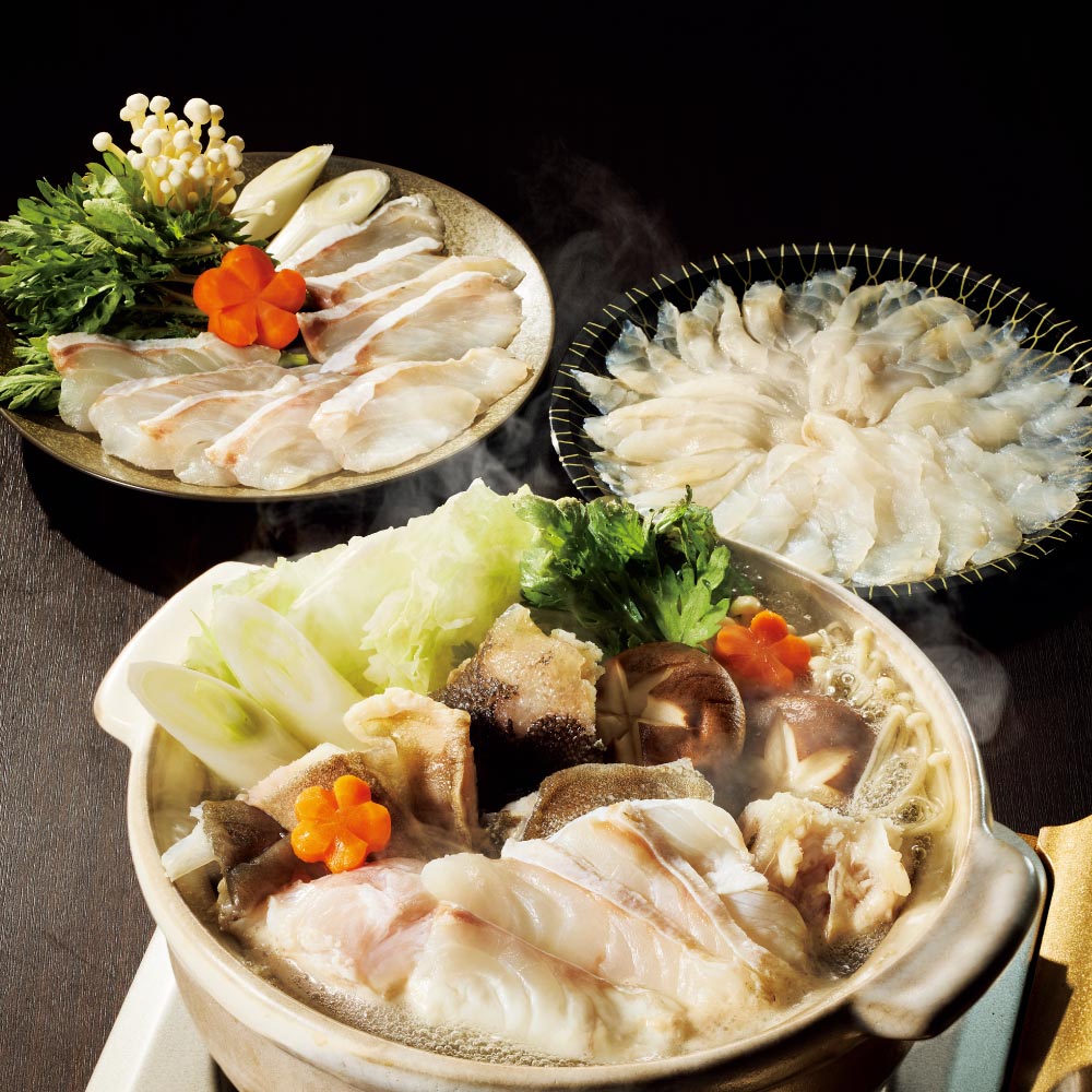 ≪通常お届け≫ 天然本クエ鍋セット (2人前) 刺身付き 魚 海産 生鮮品 海産物 FJ1337
