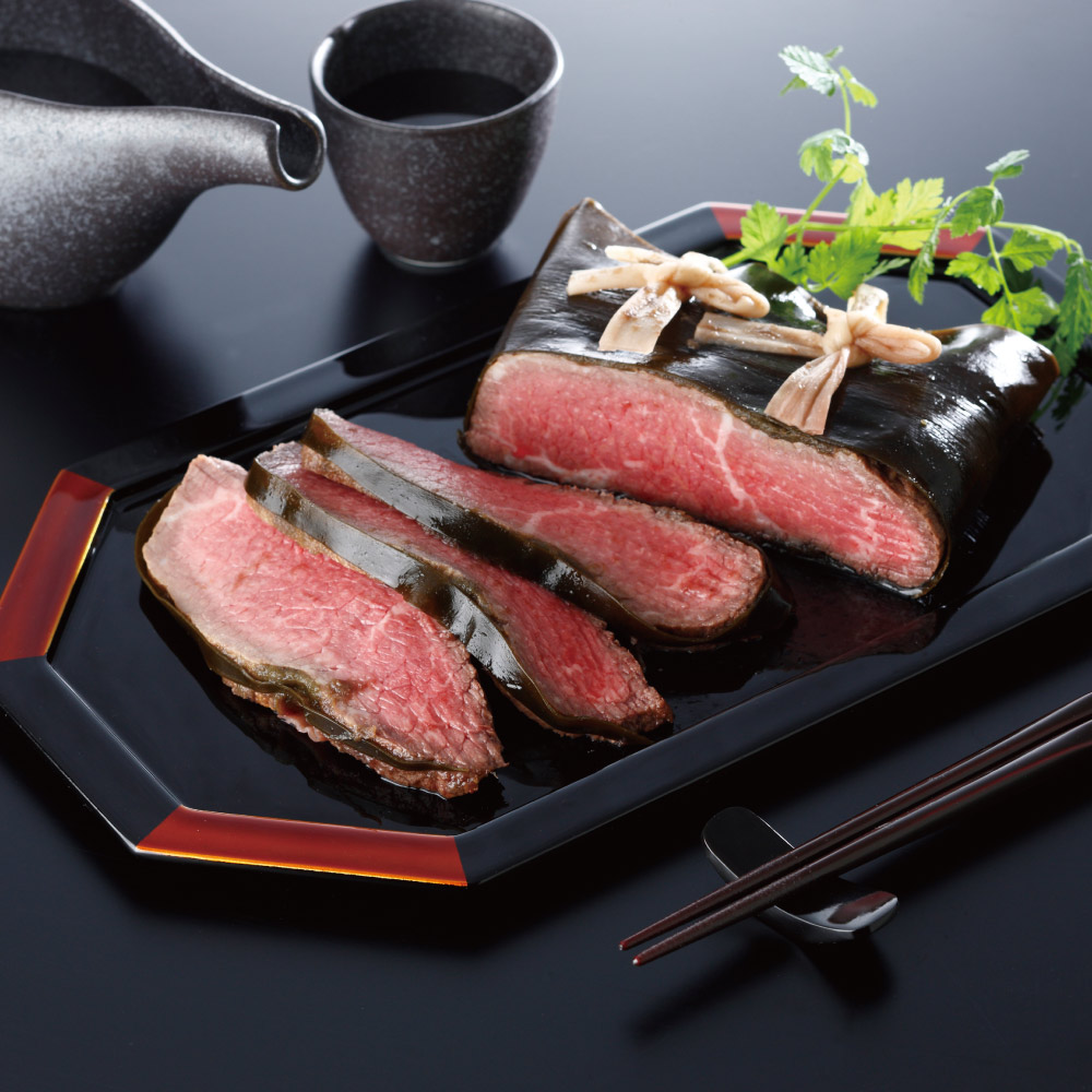 お肉専門店「スギモト」黒毛和牛昆布巻ローストビーフ 300g 洋惣菜 お惣菜 FJ1411