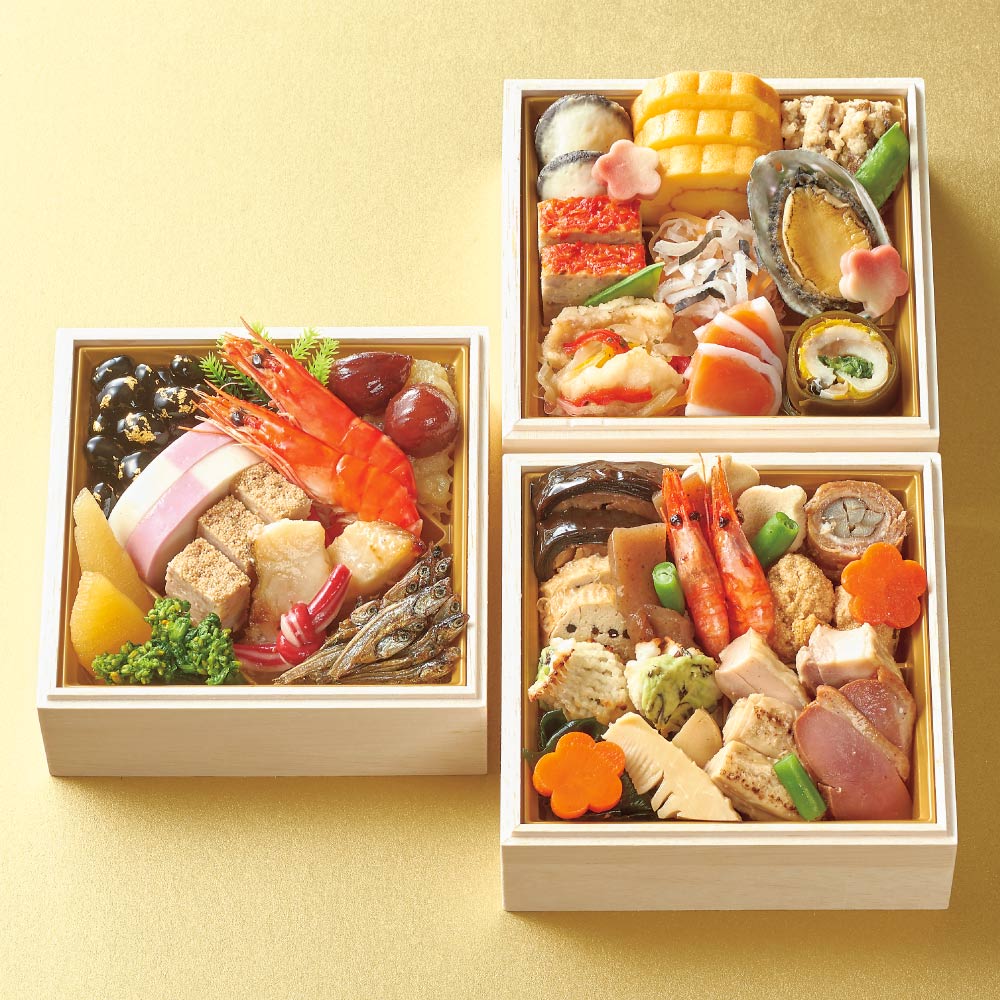 京料理道楽飯田知史監修おせち「明の春」三段重約2人前 〔36品〕 通販 ディノス