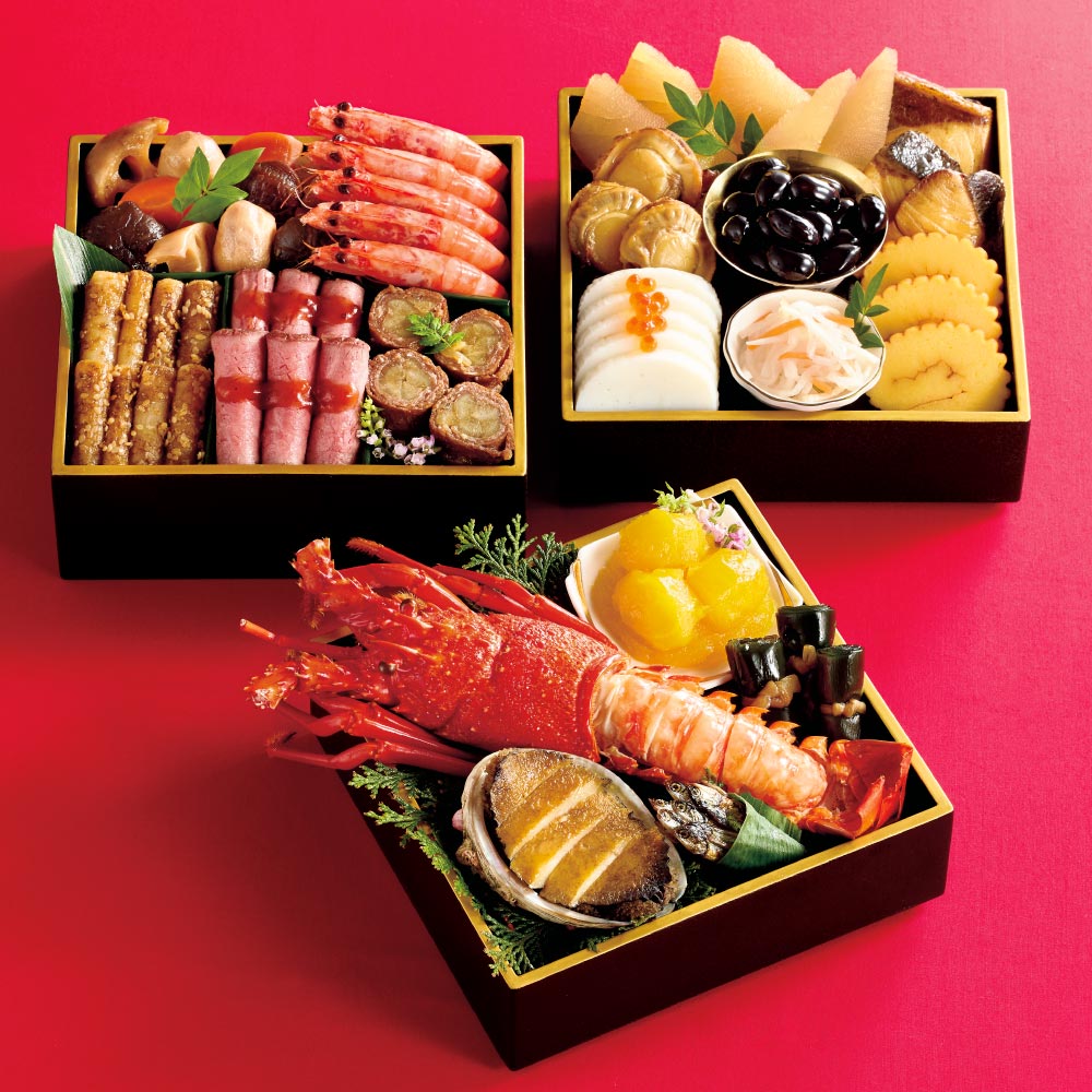 ディノスオリジナル こだわり厳選おせち 伊勢海老の旨煮+通常タイプ【約2-3人前】 おせち 2026 おせち料理 お惣菜 FK8703