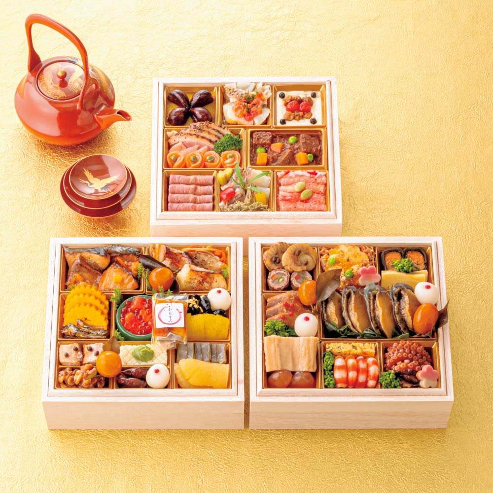 「千里山荘」おせち料理 和三段重【約4人前】 おせち 2026 おせち料理 お惣菜 FK8721