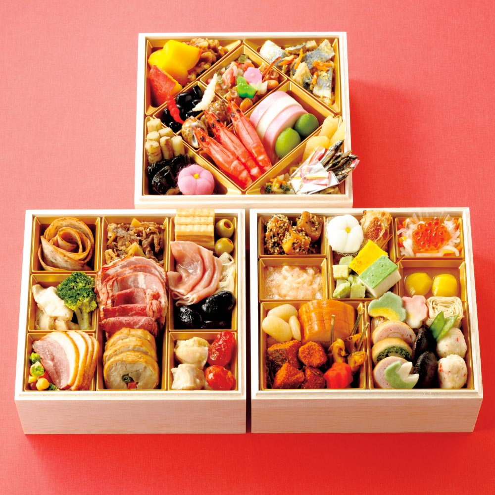 「湯島たけうち」旬菜と肉料理のおせち三段重【約3-4人前】(監修) おせち 2026 おせち料理 お惣菜 FK8730