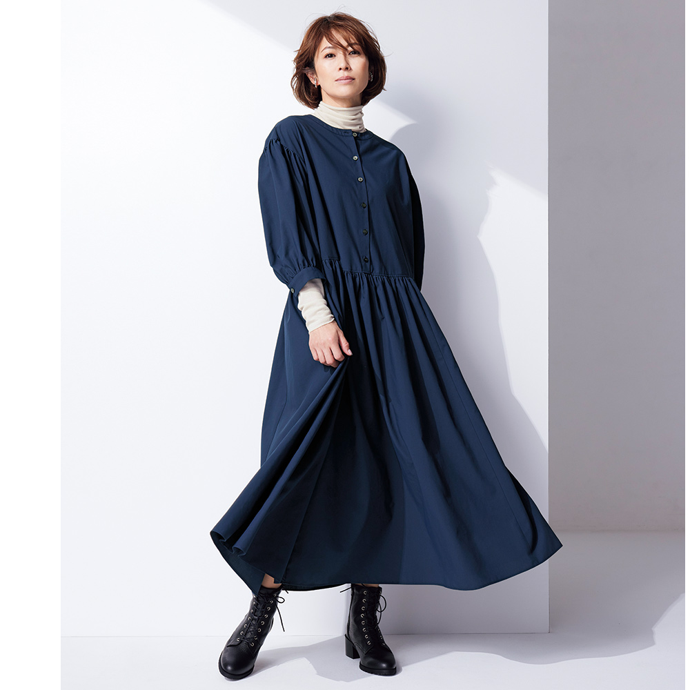 ギャザー使いワンピース 通販 ディノス ギャザー使いワンピース 通販 ディノス