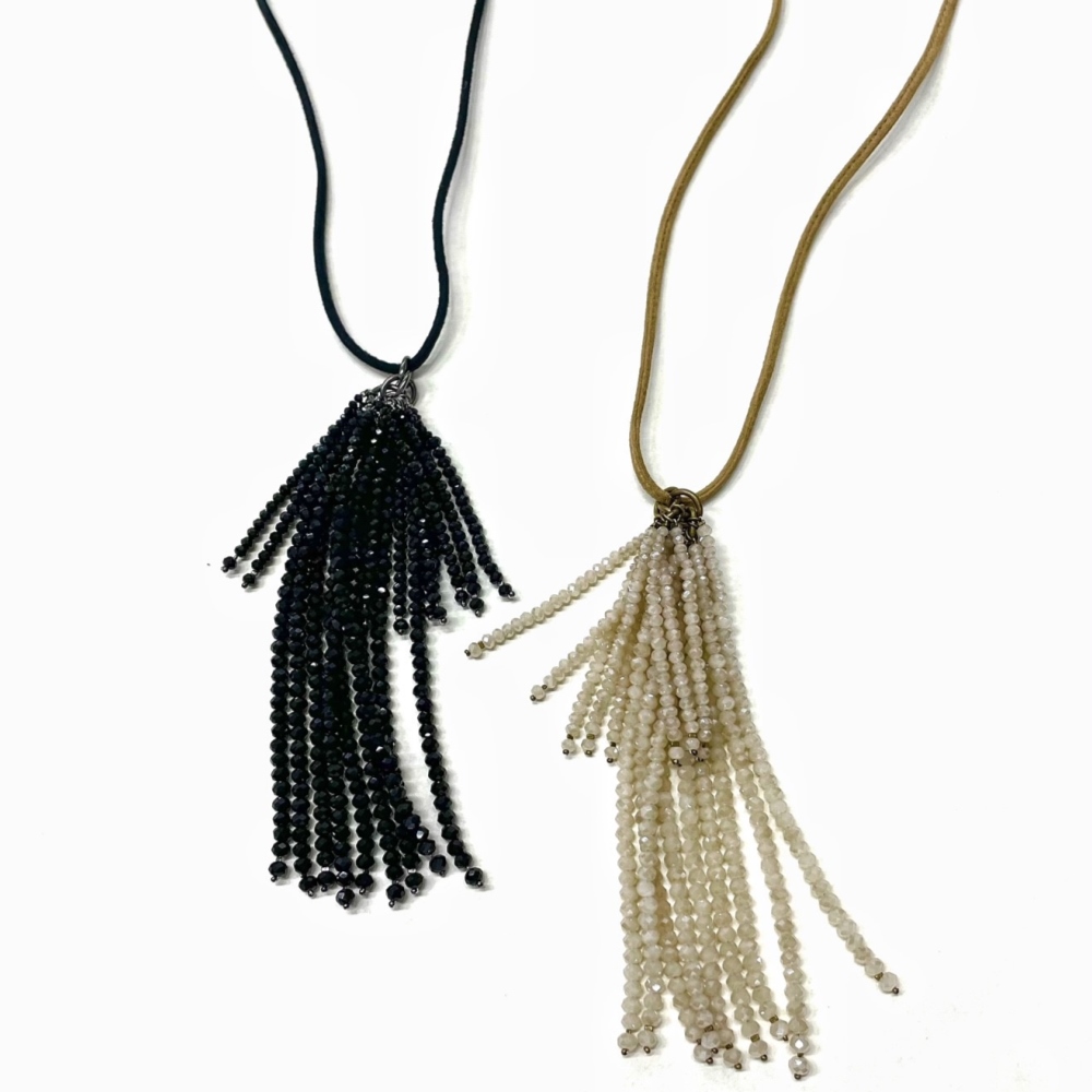 Lua Collier Necklace silver-colored-cream elegant Jewelry Collier Necklaces 