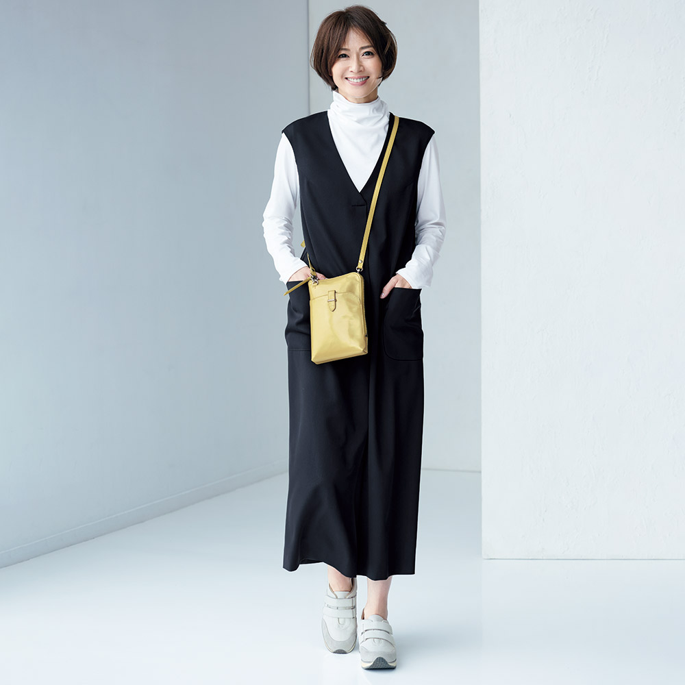 NIKKE」 ウールギャバジン ワンピース 通販 ディノス 3点セット ウールジャケット ワイドパンツ メリノウールカットソー