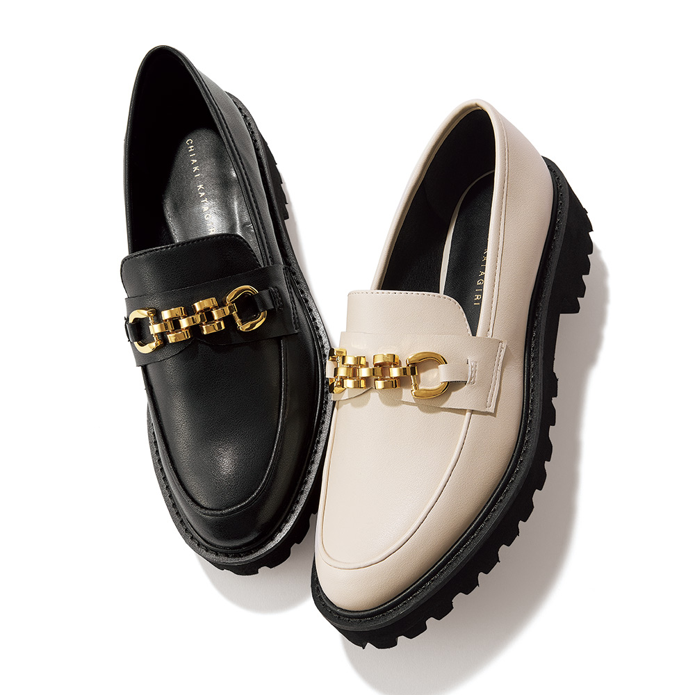 PIPPI CHIC】size37/ゴールドチェーン/ローファー | www.innoveering.net