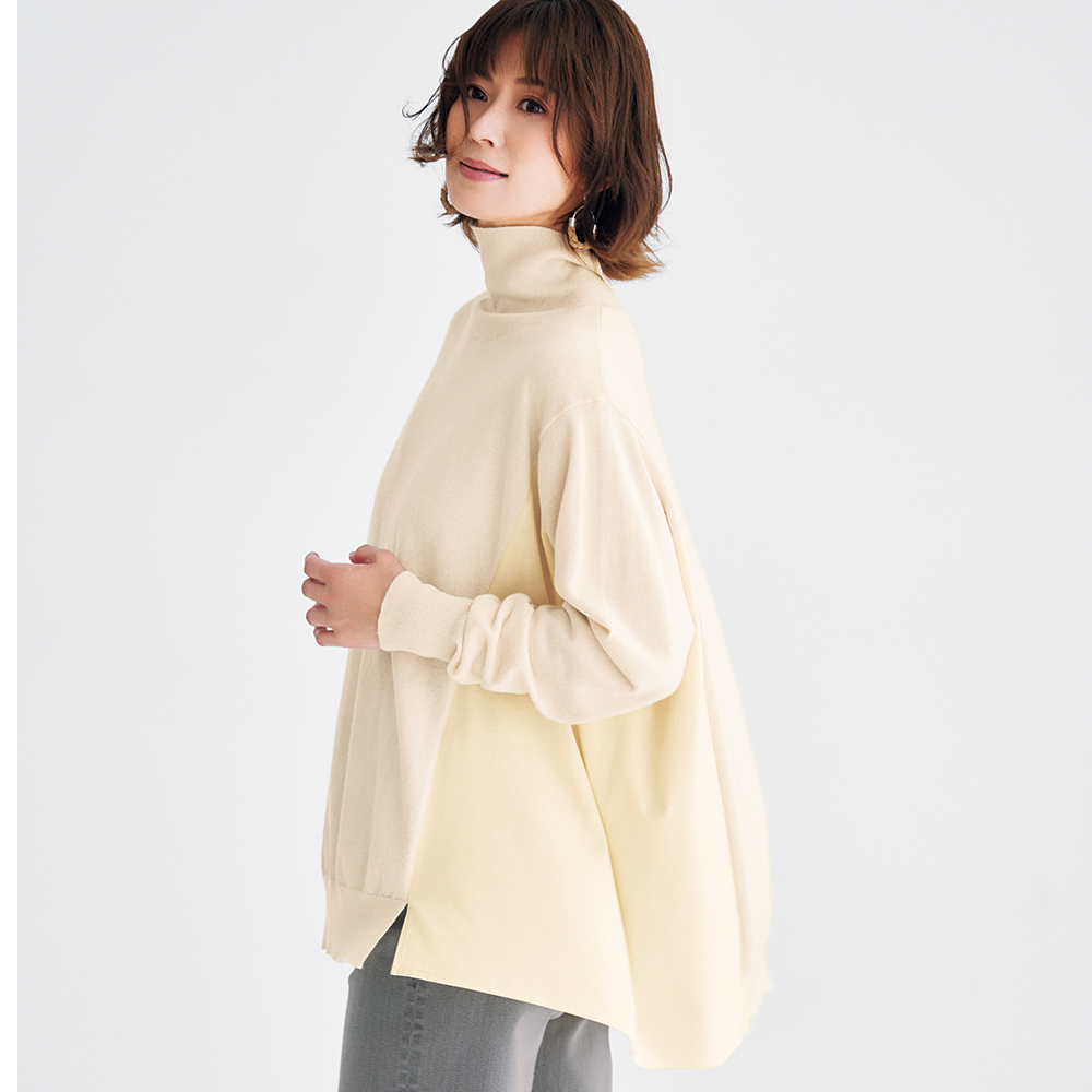 ニット×ジャージードッキング プルオーバー ディノスANAmall店