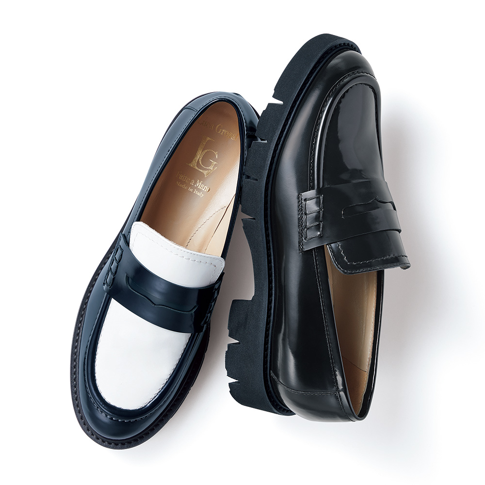 完売 LUCA GROSSI ビットパテントローファー Luca Grossi/ルカグロッシ 厚底コインローファー（イタリア製） 通販 - ディノス