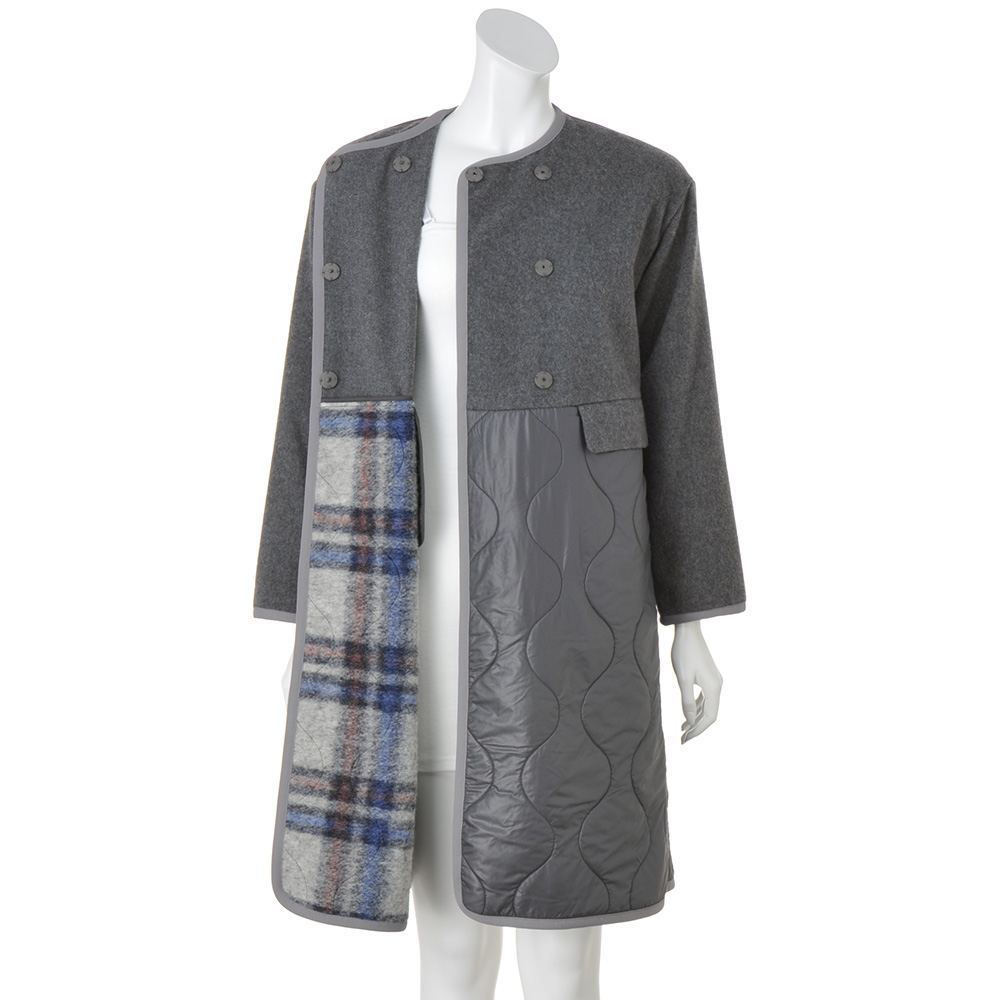 ダーマコレクション イタリア素材スライバー使いキルト&ウール