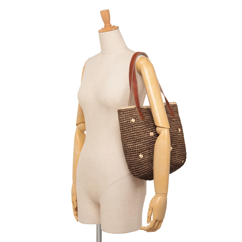 Dakota ダコタ かごバッグ トートバッグ　牛革 ラファイア Dakota/ダコタ ラフィア×レザー トートバッグ ディノスANAmall店