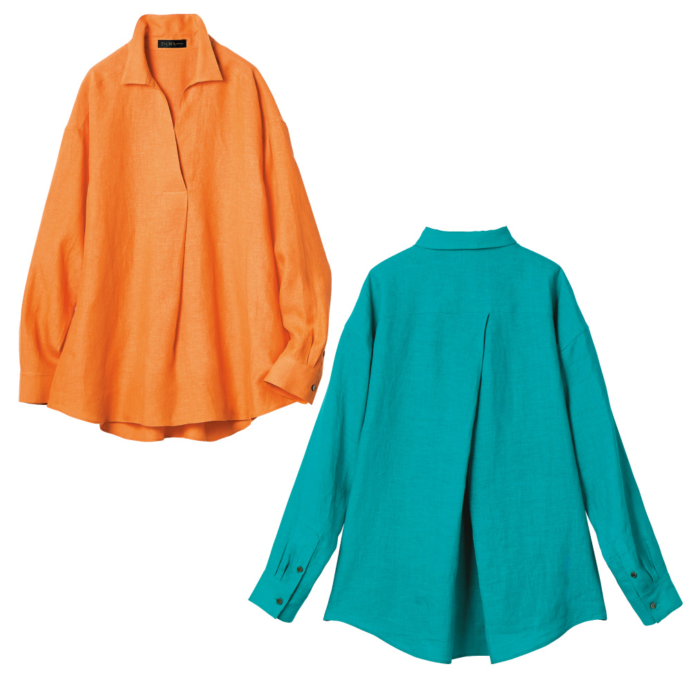 リベコ社 リネンスキッパーシャツ シャツ ブラウス 383101