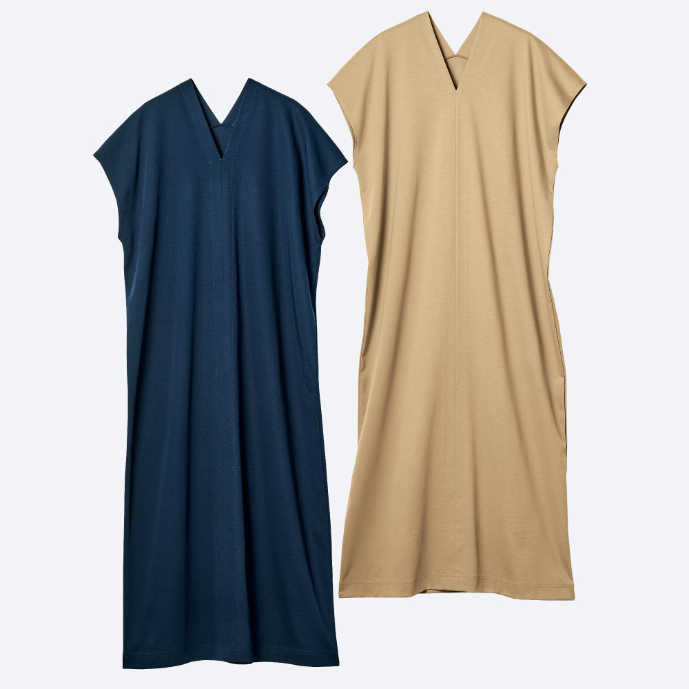 フレスカ＆ロータス ダブルジャージーワンピース ジャージーワンピース ワンピース 383502