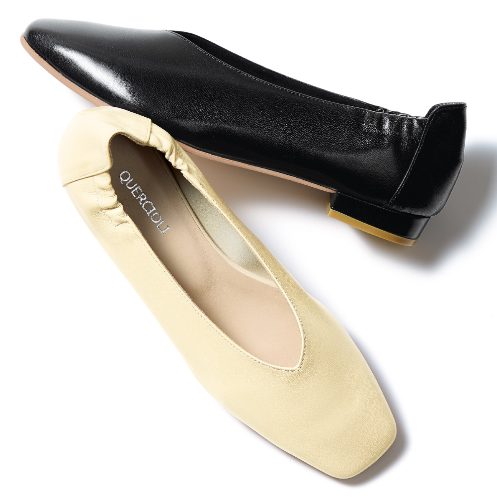 スクエアトゥレザーパンプス パンプス サンダル 383607