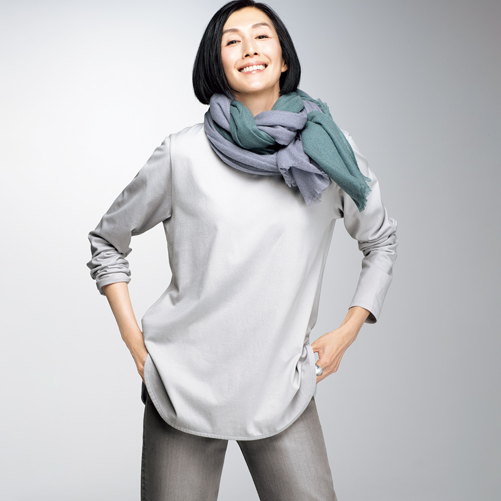 「A-GIRL’S」 オーガニックコットン 裾ラウンド Tシャツ Tシャツ カットソー 109301