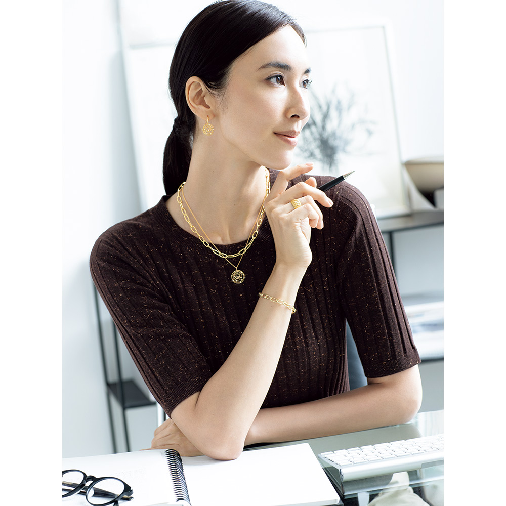 ラメ入り 梳毛ウール プルオーバー ニットセーター ニット セーター 107202