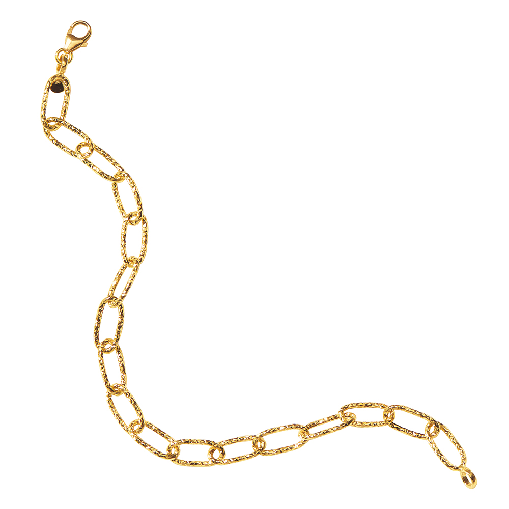 UNOAERRE/ウノアエレ コラボ K18 デザインクリップ ブレスレット ゴールド製 ジュエリー アクセサリー 107602