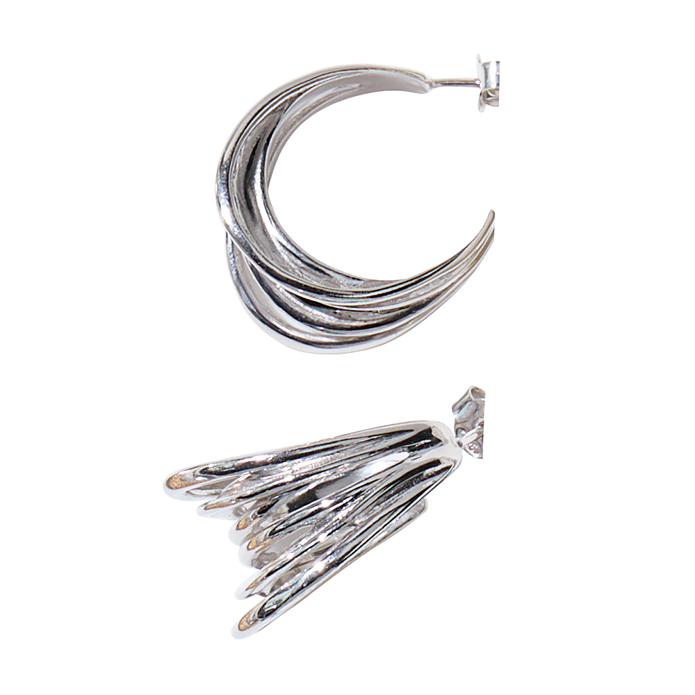 entiere/アンティエーレ SV デザイン ピアス シルバー製 ジュエリー アクセサリー 107610