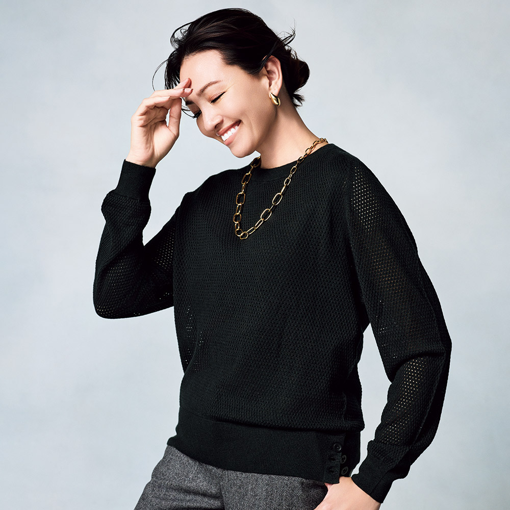 シルクカシミヤ メッシュ編み プルオーバー ニットセーター ニット セーター 109603