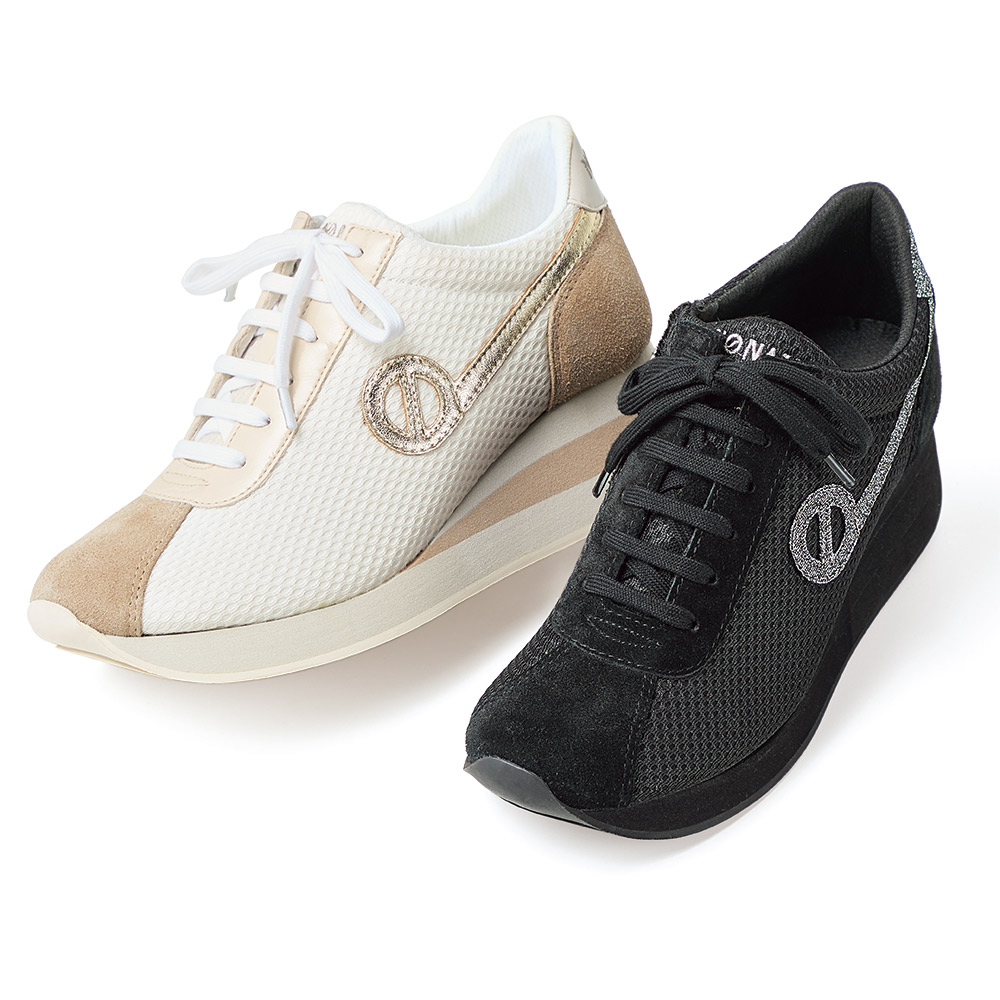 NO NAME/ノーネーム素材コンビ スニーカー スニーカー ヒールスニーカー コンフォートシューズ 110404