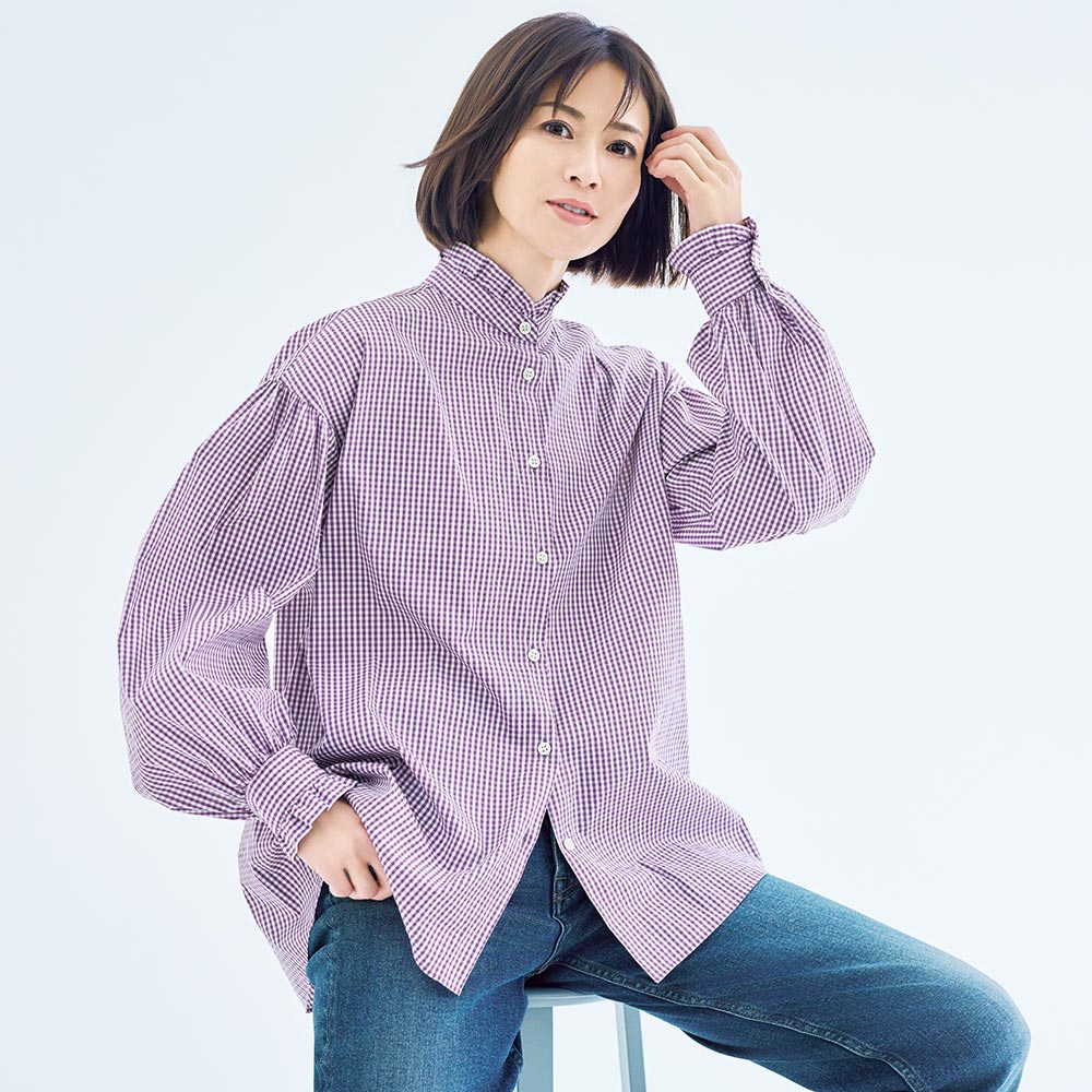 極美品✨ スナイデル タイ付ブラウス ギンガムチェック 2024 完売品 極美品✨ スナイデル タイ付ブラウス ギンガムチェック 2024