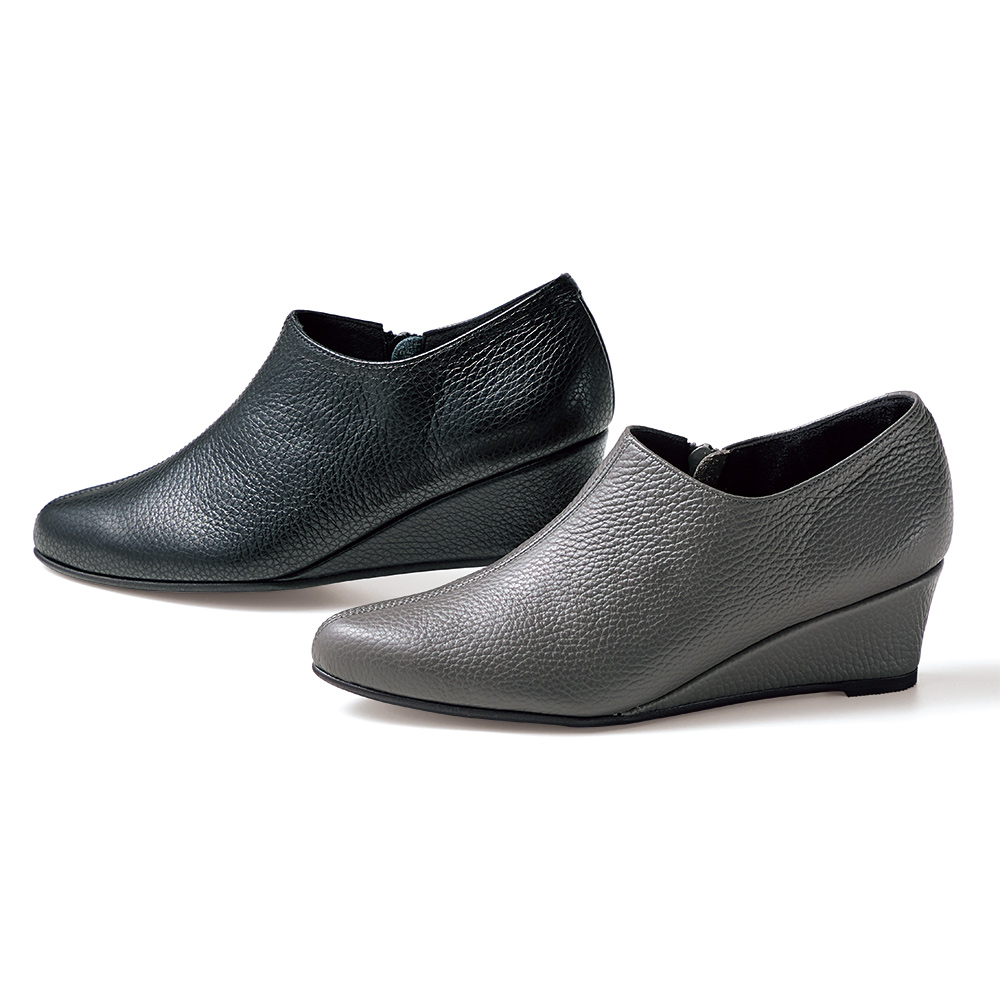 イタリアンレザー ウェッジヒール ブーティ コンフォートパンプス シューズ スニーカー コンフォートシューズ 112202