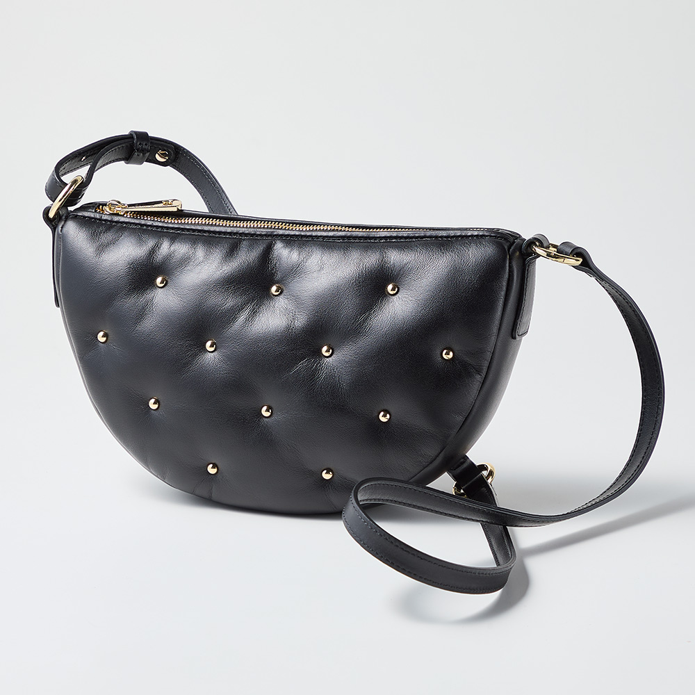 Roberta Gandolfi/ロベルタ ガンドルフィ レザー パファー ショルダーバッグ(イタリア製) レザーバッグ 革バッグ バッグ 112402