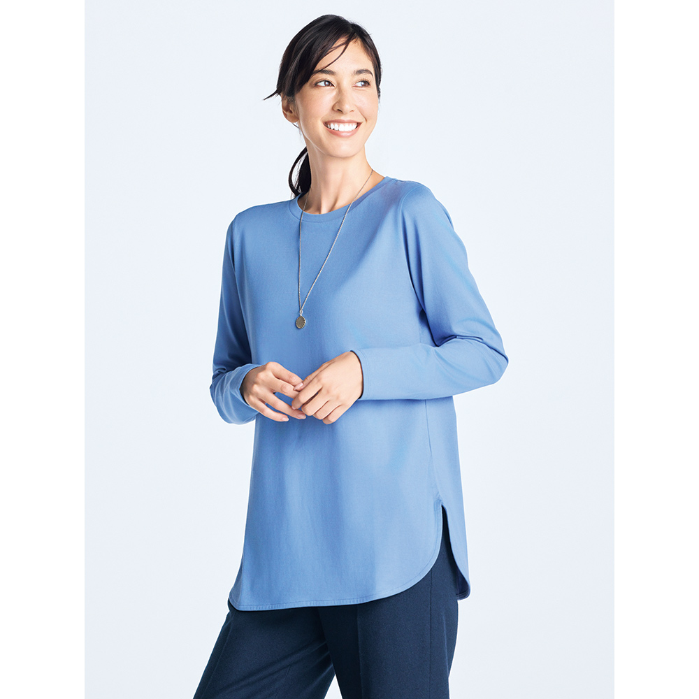 「A-GIRL’S」 オーガニックコットン Tシャツ プルオーバー シャツ ブラウス 143303