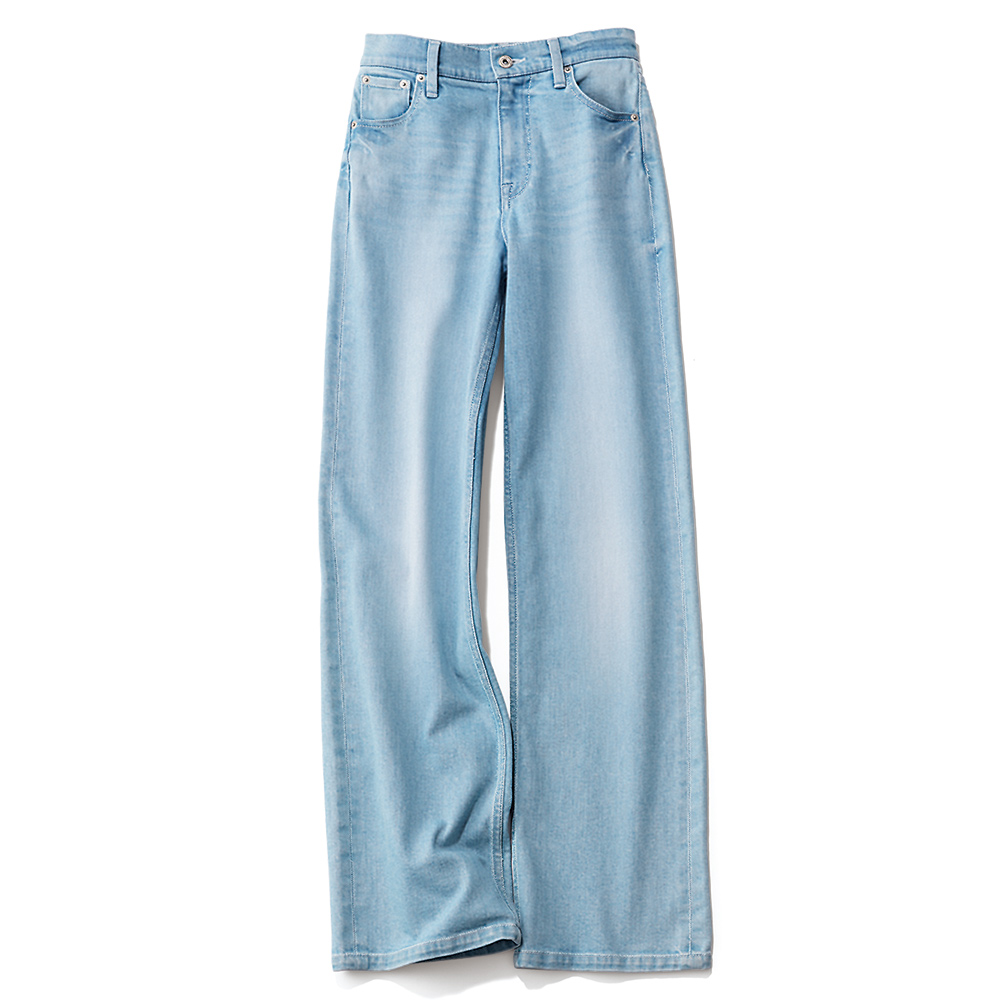 ≪股下丈74cm≫ ウォッシュ加工 ストレート デニムパンツ ジーンズ デニムパンツ パンツ 143504