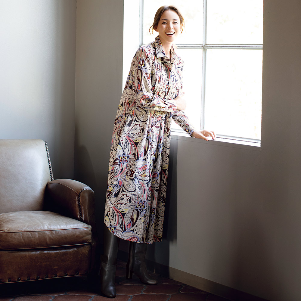 ラッティ社 カラフル ペイズリー シャツワンピース 通販 - ディノス