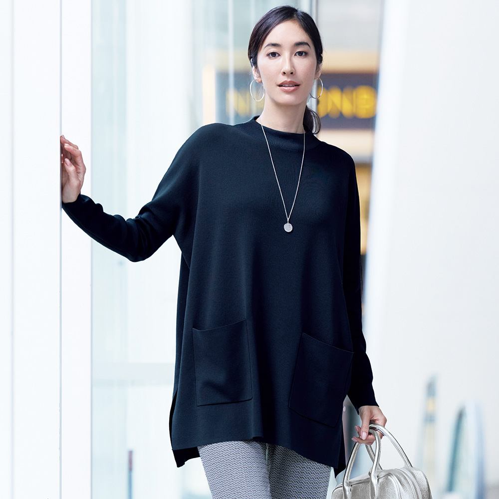 ウール混 スクエアフォルム ニットプルオーバー ニットセーター ニット セーター 139902