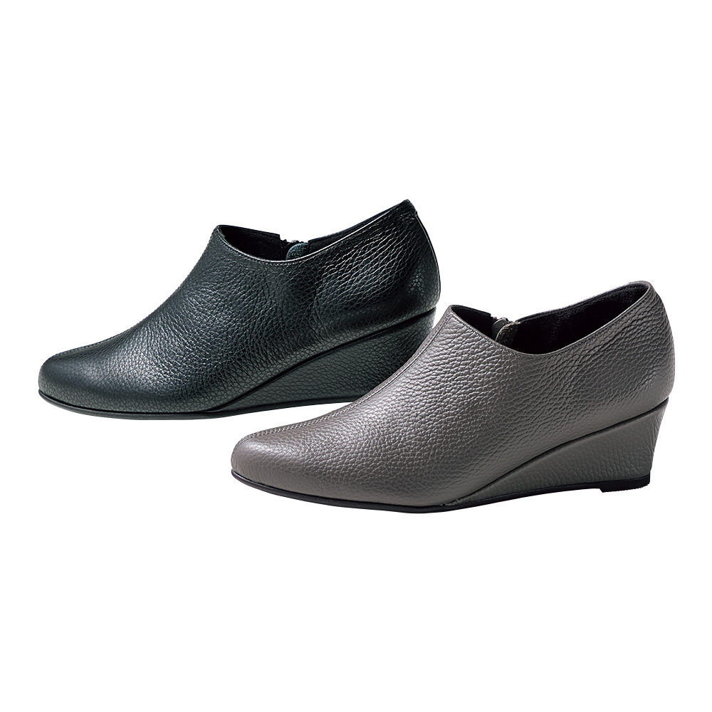 イタリアンレザー ウェッジヒール ブーティ スニーカー コンフォートシューズ コンフォートパンプス シューズ 112202 イタリアンレザー ウェッジヒール ブーティ ディノスANAmall店